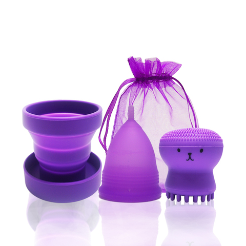 Feminine Hygiene Menstrual Cup Medical Silicone Copo Menstrual de Silicone Medica Period Cup Reusable Menstruation Collector ► Photo 1/6