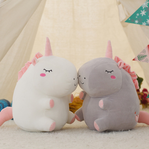 Cute unicorn plush toy fat unicorn doll animal stuffed unicornio soft pillow baby kids toys for girl birthday christmas gift ► Photo 1/6