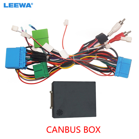 LEEWA Car Stereo Audio 16PIN Android Power Cable Adapter With Canbus Box For Honda Odyssey 04-08 Wiring Harness #CA6485 ► Photo 1/6