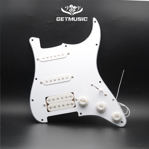 SSH Loaded Prewired Electric Guitar Pickguard Pickup single coil Pickups for FD ST Style Guitar White Pearl ► Photo 1/4