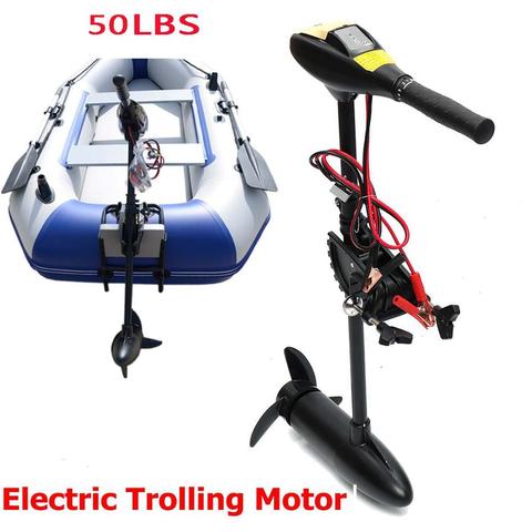 Solarmarine 50 LBS 12V Inflatable Kayak Engine Outboard Motor Inflatable Fishing Canoe Boat Accessories Electric Boat Motor ► Photo 1/6