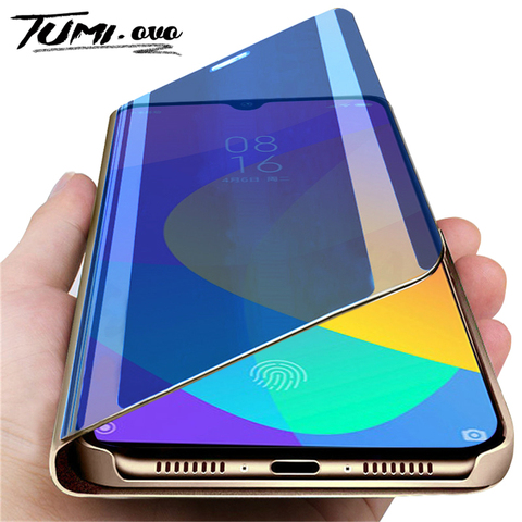 Smart Mirror Flip Cover for Xiaomi Mi Note 10 9 8 CC9 CC9E A3 A2 Lite 6X Pro Case for Redmi Note 8 8T 7 6 5 5A Prime 4 4X Cases ► Photo 1/6