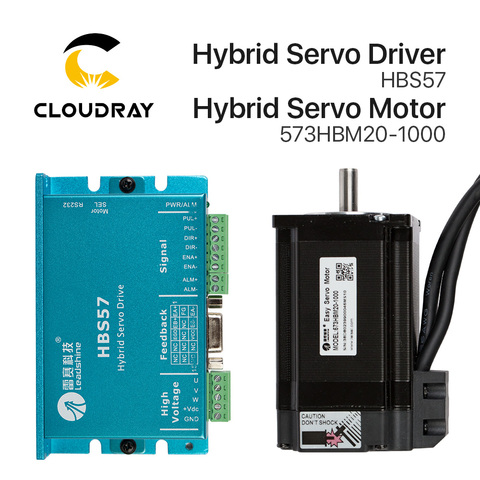 Leadshine Nema23 3 Phase Hybrid Servo Closed Loop Motor Driver Kit HBS57+573HBM20-1000 HBS507 ► Photo 1/6