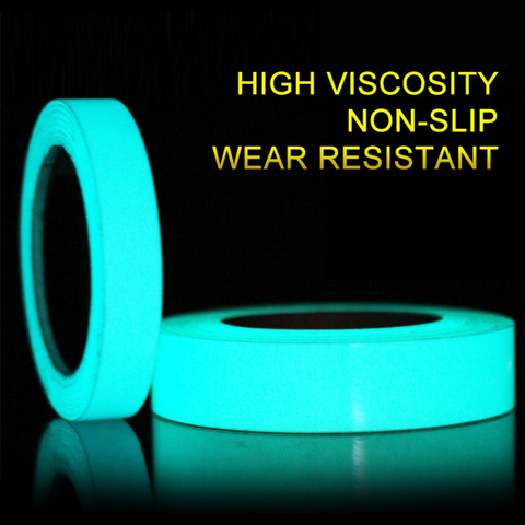 1.5cm*1m Glow In The Dark Warning Tape Luminous Fluorescent Night Self-adhesive Sticker Tape Safety Decoration Home Kitchen ► Photo 1/6