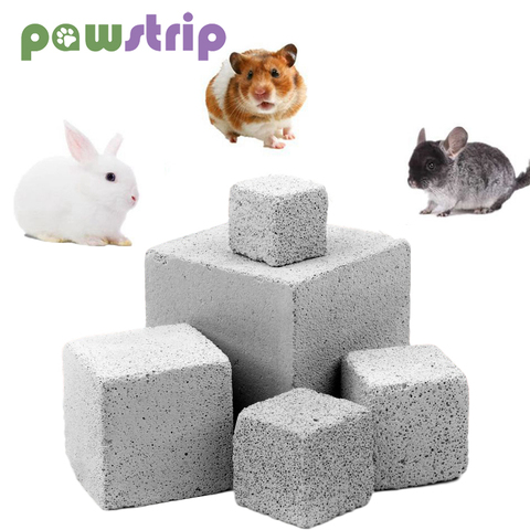 Natural Mineral Teeth Molar Stone Guinea Pig Hamster Rabbit Teeth Grinding Stone Small Pet Dental Care Chew Toys Pets Supplies ► Photo 1/6