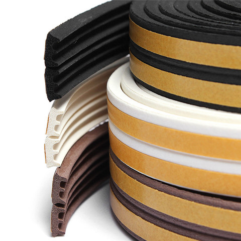 5M E Type Foam Draught Excluder Self Adhesive Window Door Seal Strip For Door Accessories ► Photo 1/5