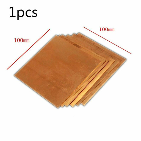 1pcs 99.9% Copper Sheet Plate DIY Handmade material Pure Copper Tablets DIY Material for Industry Mould or Metal Art 0.8*100*100 ► Photo 1/4