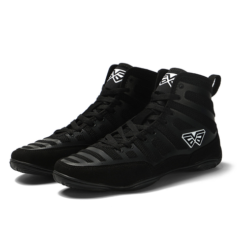 Men Professional Boxing Wrestling Shoes Soft Outsole Breathable Combat Sneakers Lace-up Training Fighting Boots Size 39-45 ► Photo 1/6