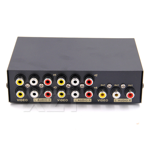 2/4/8 Ports AV Signal Inputs Composite RCA AV Swithcer Audio Video Selector Switch for STB DVD Television Game Player ► Photo 1/4