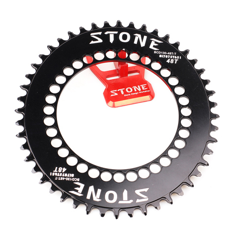 Stone Oval Aero Chainring BCD 130mm 5 Arms for AXS 12 SPEED 5700 6700 3Sixty Brompton Folding Bike Chainwheel bcd130 Chain Ring ► Photo 1/6