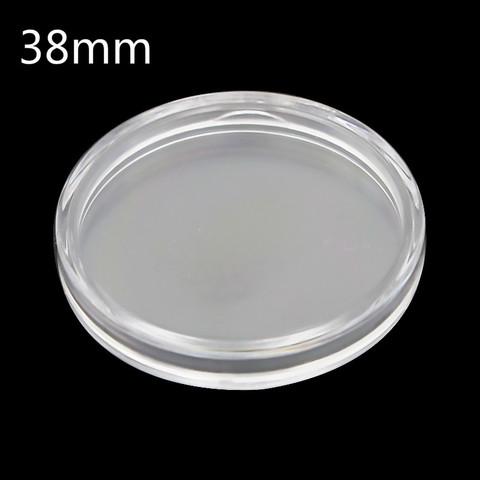 25pcs Transparent Plastic Coin Holder Coin Collecting Box Case for Coins Storage Capsules Protection Boxes Container 38mm ► Photo 1/4