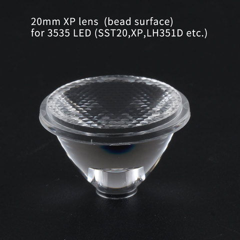 10/15/20/25/30/38/45/60/85 degree 20MM TIR lens ,bead surface, for 3535 LED (xp,sst20,LH351D,etc) ► Photo 1/5