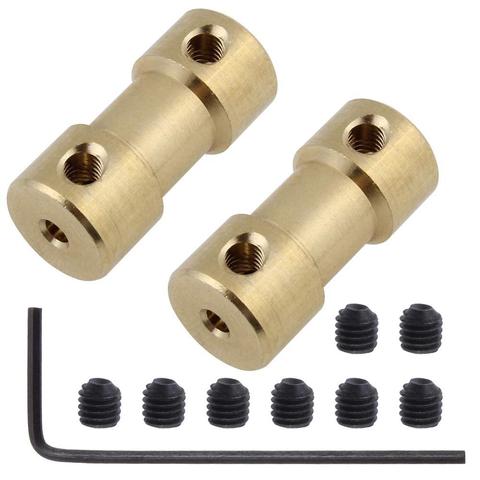 2/2.3/3/3.17/4/5/6mm N20 Motor Shaft Coupling Coupler Connector Sleeve Adapter Brass Transmission Joint for RC Boat Car Airplane ► Photo 1/4