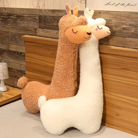 Giant Lovely Alpaca Plush Toy Japanese Alpaca Soft Stuffed Cute Sheep Llama Animal Dolls Sleep Pillow Home Bed Decor Gift ► Photo 1/6