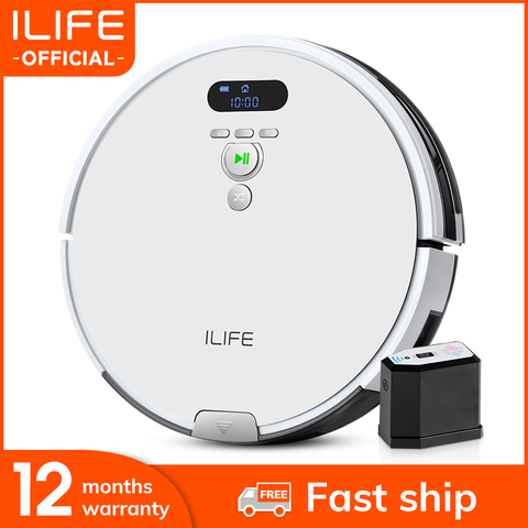 ILIFE V8s/V8 Plus Robot Vacuum Cleaner Vacuum Wet Mop Navigation Planned Cleaning large Dustbin Water Tank Schedule disinfection ► Photo 1/6