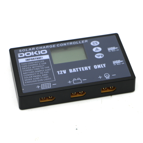 DOKIO Flexible folding solar panel Supplementary accessories Solar controller USB solar controller 10A/20A solar controller ► Photo 1/6