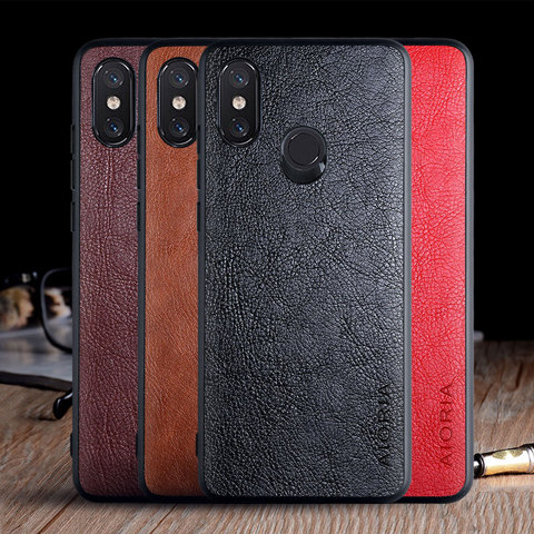 case for xiaomi mi 8 lite se mi8 funda luxury Vintage Leather skin capa hard phone cover for xiaomi mi 8 lite se case mi8 coque ► Photo 1/6