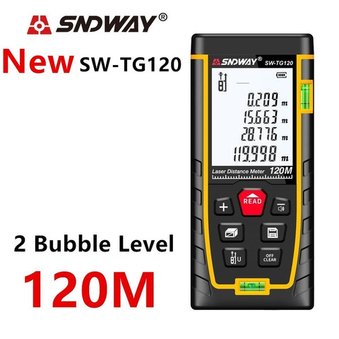 SNDWAY laser rangefinder distance meter 120m 100m 40m electronic roulette range finder trena laser ruler digital tape measure ► Photo 1/6