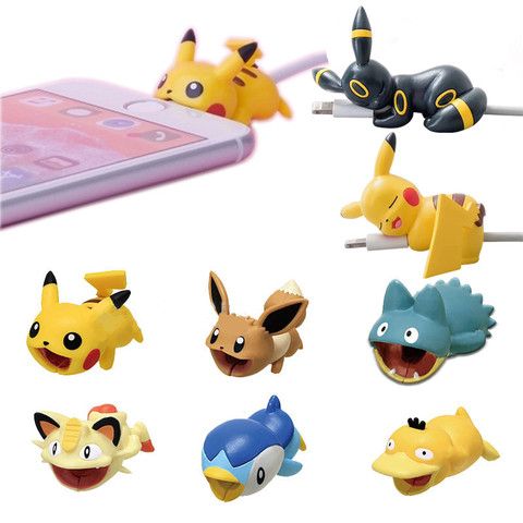 Pocket Monster USB Protective Case Cable Bite Cosplay Accessory Protects Animals Chompers Smart Cover Prop ► Photo 1/6