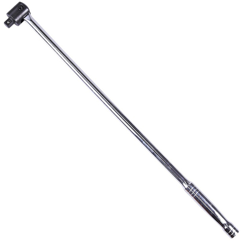 Top-1Piece 24 Inch Long 1/2 Inch Breaker Bar Socket Driver 180 Degree Flex Head With Spring-Loaded Ball Bearing Socket Wrench Ha ► Photo 1/6