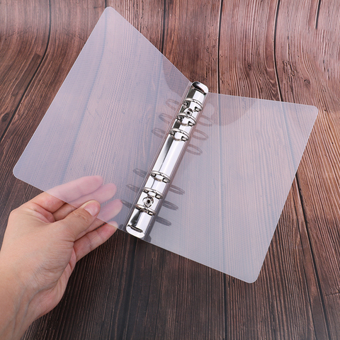 1pcs creative transparent twill pp binder shell a6 a5 six-hole b5 nine-hole folder PVC ► Photo 1/6