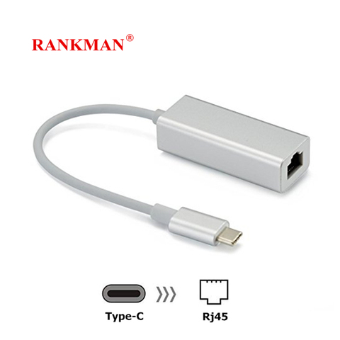 4 in 1 USB Type C to RJ45 Lan Network Card USB2.0 Ethernet Card