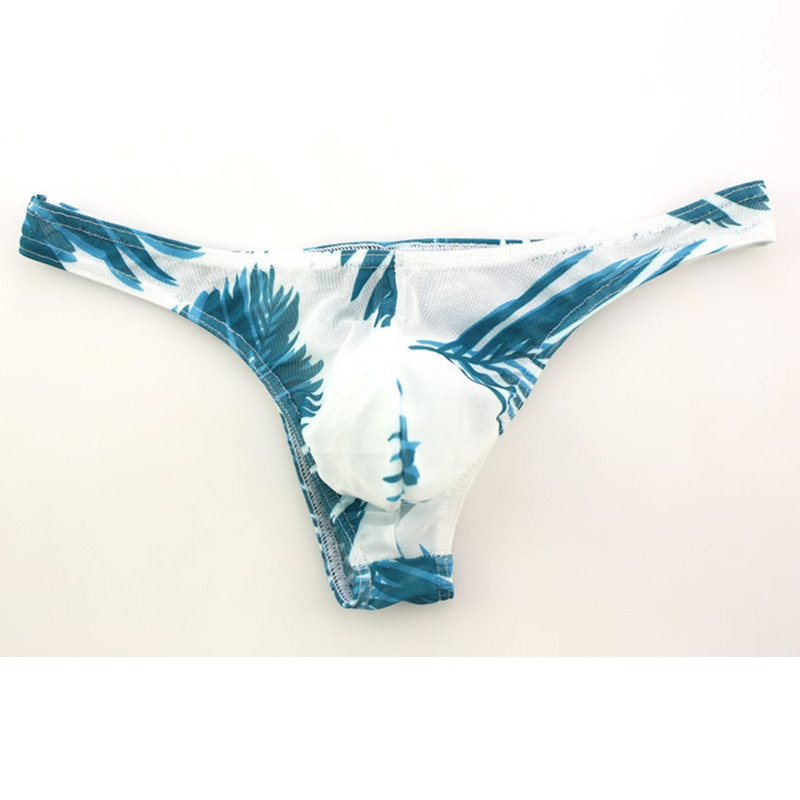 Men Low Rise Bikini Trunk Thong G-string Briefs Tanga Panties Underwear Swimwear 