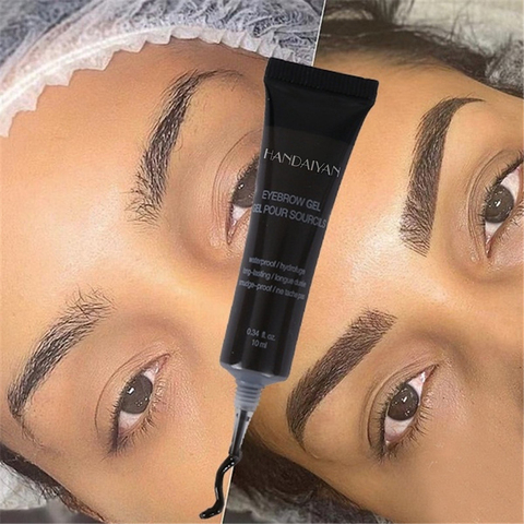 Natural 6 Colors Liquid Dyeing Eyebrow Cream Set Waterproof Durable Brown Tint Eyebrow Henna Mascara Eyebrows Paint Makeup ► Photo 1/6