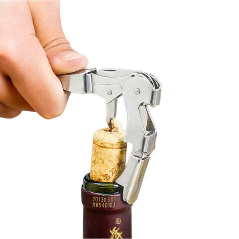 New Stainless Steel Corkscrew Double Hinged Waiters Wine Bottle Opener Lever Tool Wine Bottle Opener ► Photo 1/5