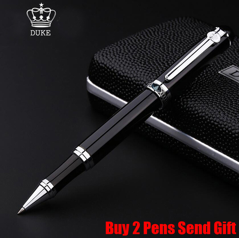 Fashion Design Best Quality Duke Brand D2 Metal Roller Ballpoint Pen Luxury Business Men Writing Pen Buy 2 Pens Send Gift ► Photo 1/6