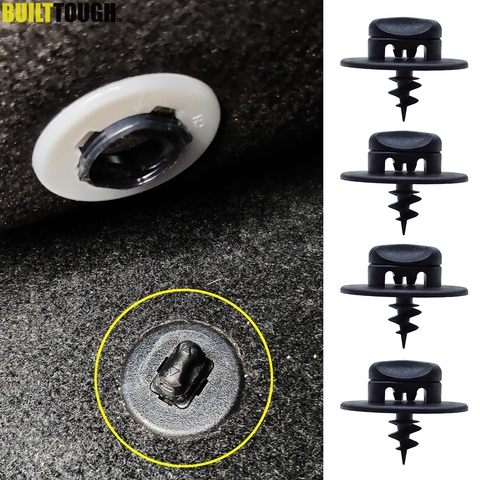 4Pc Floor Mat Fixing Clips Screw Oval Hole Turn Twist Lock Grip Buckle Mount Toggle Clamp Grip Carpet For VW Audi Skoda Seat ► Photo 1/6