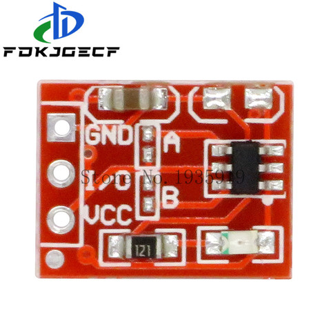 50PCS TTP223 Touch button Module Capacitor type Single Channel Self Locking Touch switch sensor ► Photo 1/2