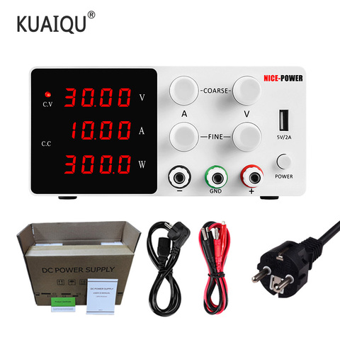 USB DC Regulated Laboratory Power Supply Adjustable 30V 10A Voltage Regulator Stabilizer Switch Bench Power 5A Source 110V 220V ► Photo 1/6