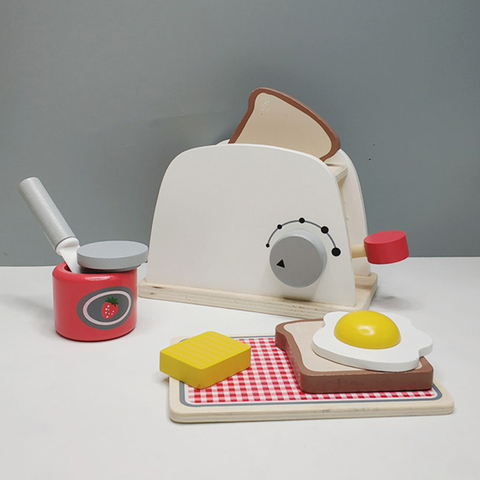 Toaster/coffee Maker/mixer Children's Simulated Wooden Kitchen
