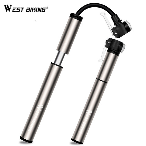 WEST BIKING Portable Bicycle Pump 150PSI Presta/Schrader Road MTB Mountain Bike Pump Cycling Inflator Hand Pump For Bicycle ► Photo 1/6
