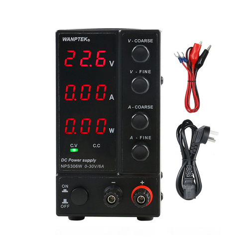 NPS306W 30V6A Mini Adjustable Laboratory DC Power Supply LED Digital Switching Voltage Regulator Stabilizers For Laptop Repair ► Photo 1/6