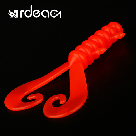 Ardea soft lure 8/12pcs TPR double Curly Silicone bait Artificial Worm Saltwater Trout Swimbait Wobblers Fishing Tackle ► Photo 1/6