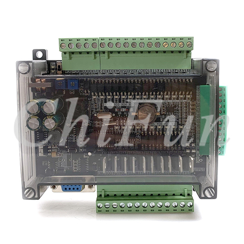 DC24V FX1N FX2N FX3U-24MT PLC Industrial control board 6AD 2DA 14 input 10 transistor output RS485 RTC communications with shell ► Photo 1/6