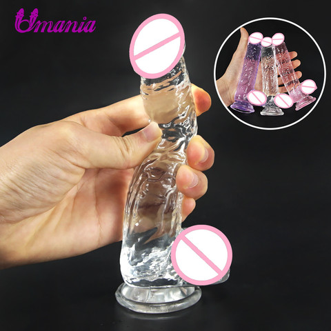 Crystal Jelly Dildo Realistic Dildos for Women Masturbation small dildo Suction cup Dildo Pussy Anal Plug Lesbian Adult Sex Toys ► Photo 1/6