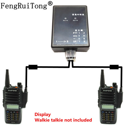 Design Repeater box for Two way Radio BAOFENG UV-9R UV9RPLUS A58  Relay Box/DIY Repeater for Walkie talkie ，TX and Rx indicat ► Photo 1/6