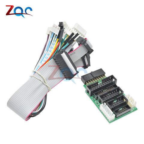 Emulator V8 JTAG Adapter Converter for J-Link with 8PCS 4 Pin 6 Pin 10 Pin 20 Pin Grey Flat Ribbon Data Cable Dupont Wire ► Photo 1/6