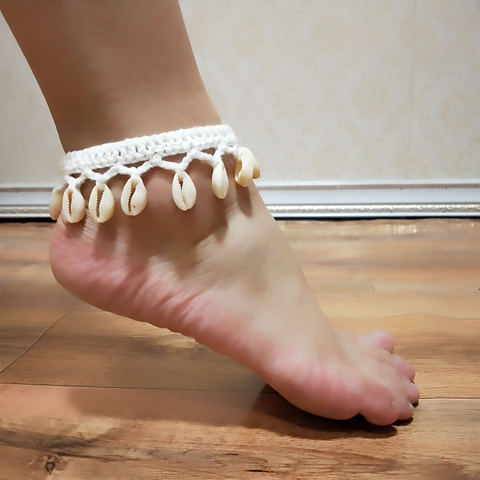 Buy 2 Get 30% Off Summer Women Simple Seashell Anklet Chain Crochet Bohemian Foot Jewelry Beach Anklets On Foot Bracelets ► Photo 1/6