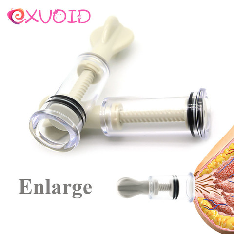 EXVOID Breast Enlarger Nipple Sucker Vacuum Pump Sucker Breast Massage Clip NO Vibrator Sex Toys for Women Clitoris Stimulate ► Photo 1/6