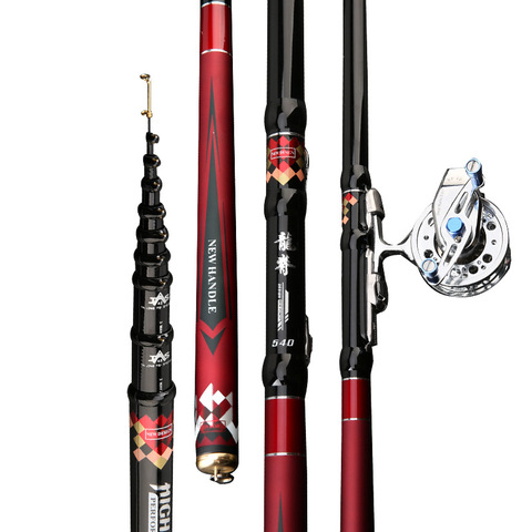 Front-end Fishing Rod Ultra-Light 28 Tone carbon Hand Rod 4.5-7.2 M 3 changes of Positioning Fishing Rod With guide ring ► Photo 1/5