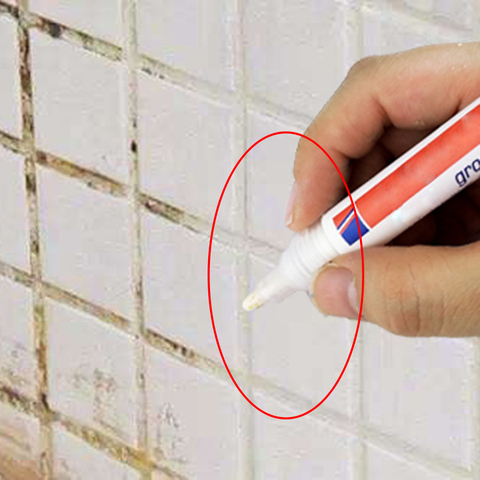 Home Tile Grout Marker Repair Wall Pen White Grout Marker Odorless Non Toxic for Tiles Floor ► Photo 1/6