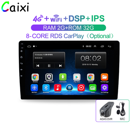 9/10 inch 32G R0M 2 din Car Android  9.0 radio Multimedia Player for  Nissan Toyota i Kia Volkswagen Suzuk Hyunda Renault Honda ► Photo 1/6