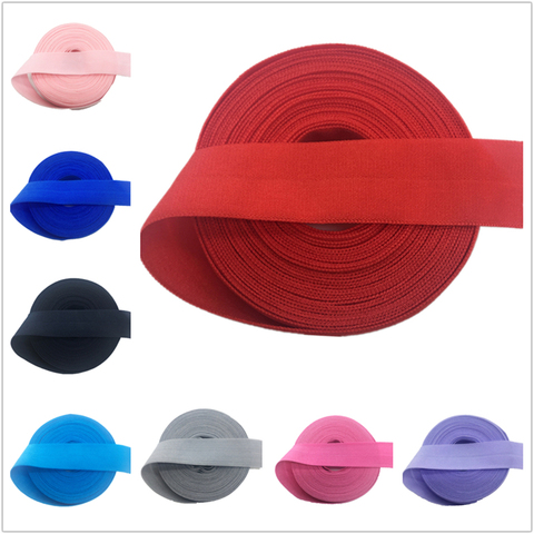 5yards/Lot 20mm Elastic Ribbon Fold Over Spandex Elastic Band For Sewing Lace Trim Waist Band Garment Accessory ► Photo 1/6