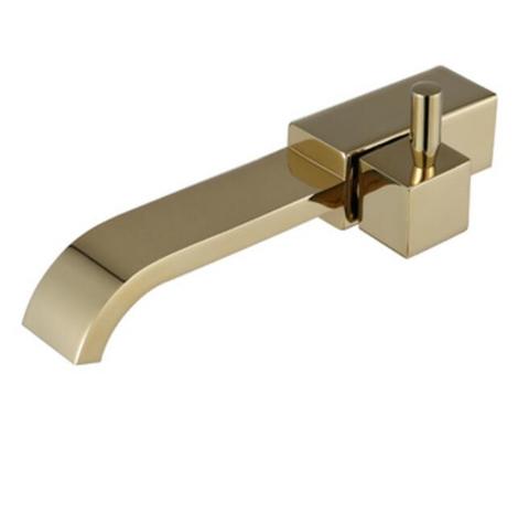 Brass Cold Water Faucet, Wall Mounted black Basin Tap, basin bibcock Square Cold brushed gold Faucet SC303 ► Photo 1/3