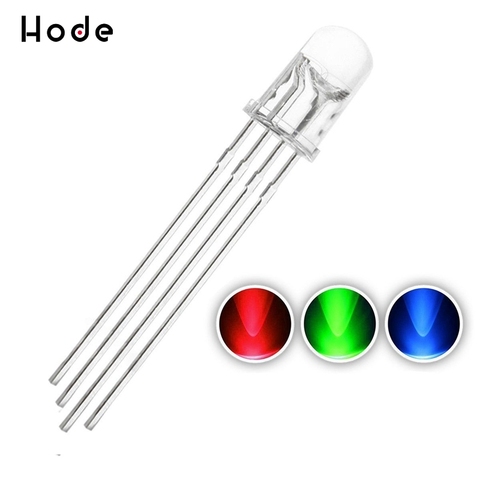 50/100/500/1000PCS 5mm 4pin RGB Tri-Color Common Anode LED light Rot Grün Blau ► Photo 1/6