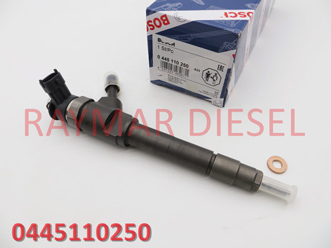 Genuine common rail fuel injector 0445110250 for BT-50 engine WLAA-13-H50, WLAA13H50 ► Photo 1/5